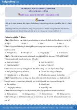 Đề thi giữa kì 1 Sinh 10 Cánh diều - Đề số 5